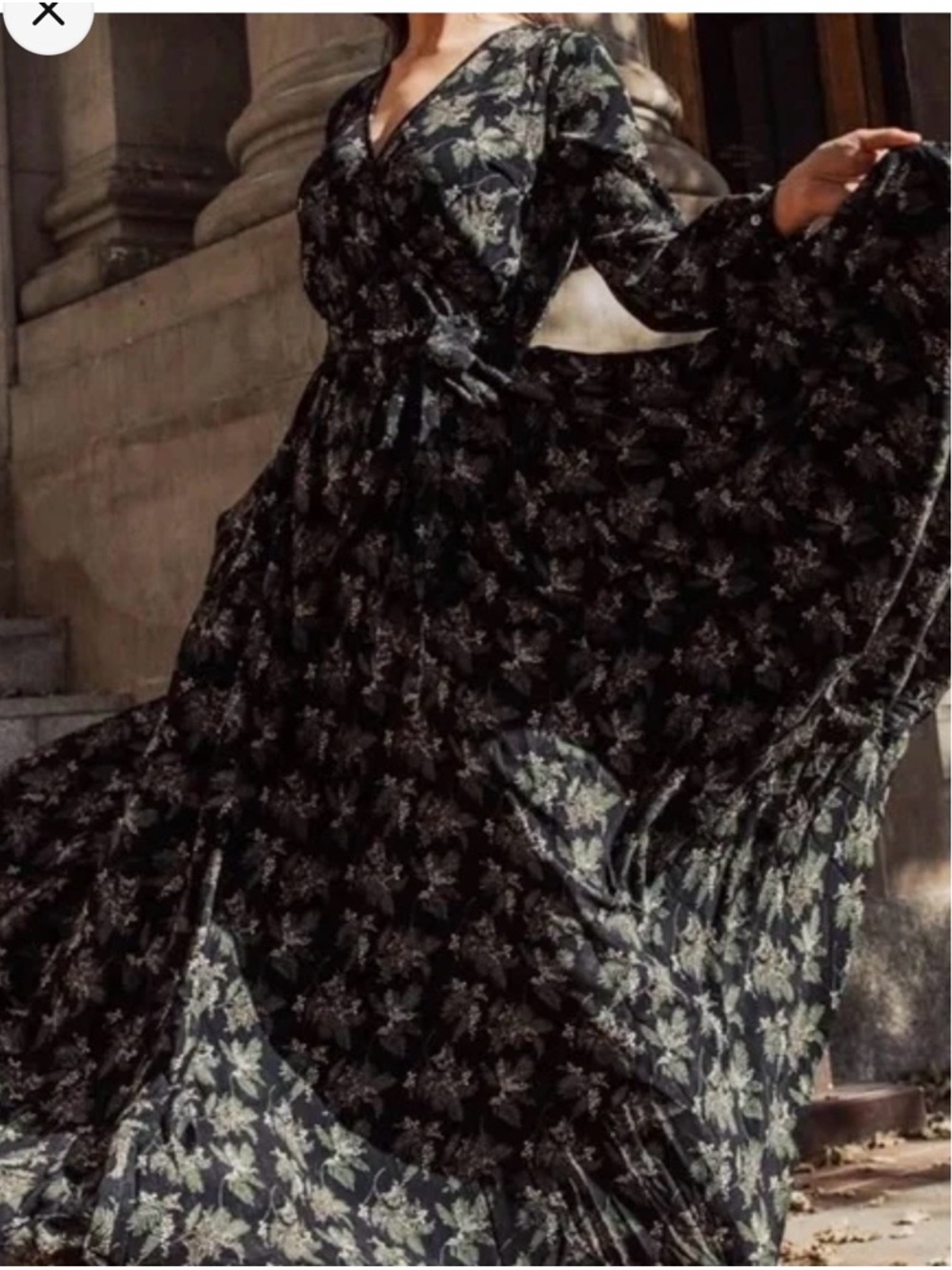 Ivy City Co Holly Berry Long Sleeve Maxi Dress